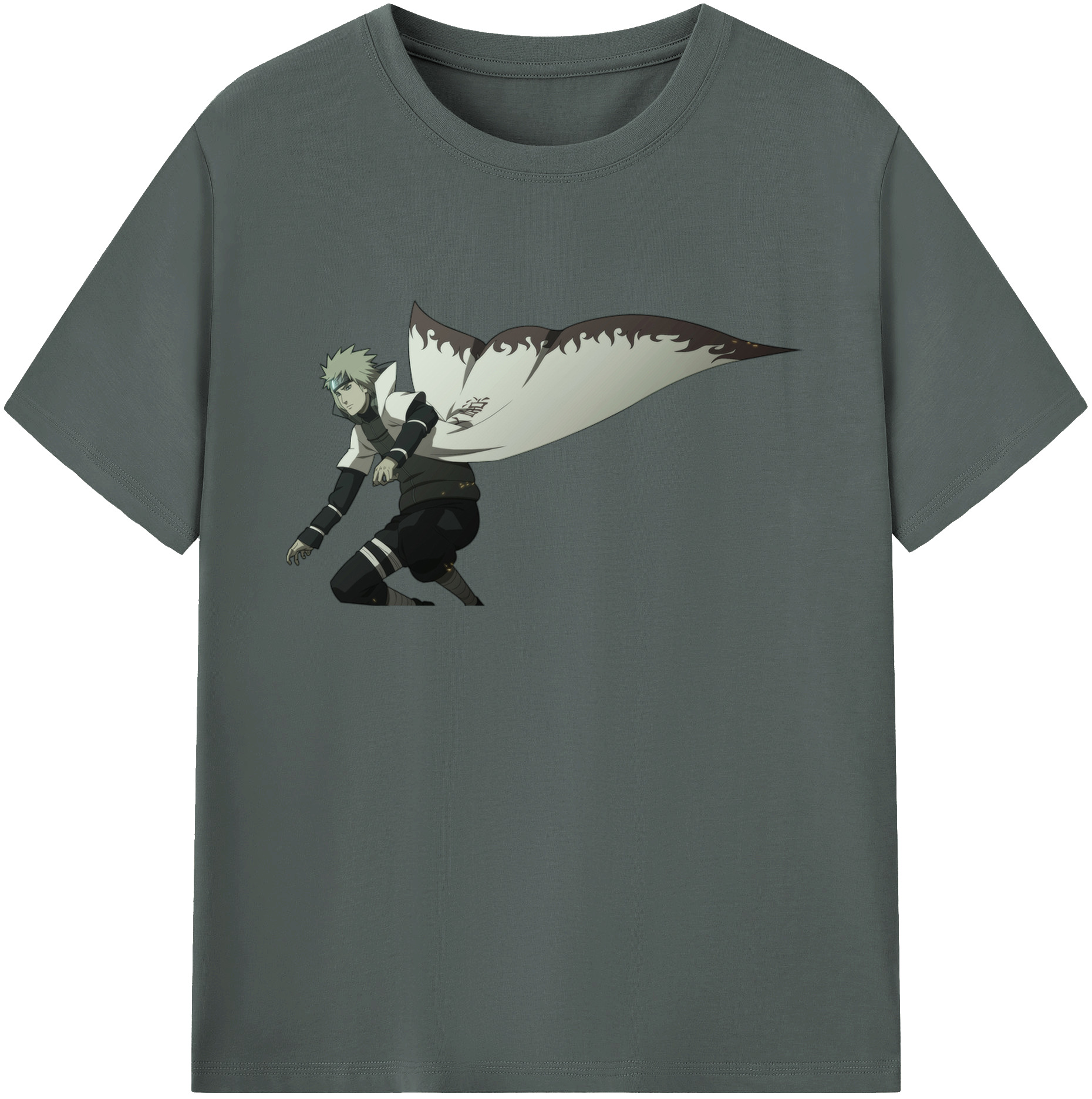 （画像用） NARUTO -ナルト- 波風 ミナト Namikaze Minato 綿100％ メンズ半袖Tシャツ｜肌触りやわらか＆通気性